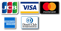 カード利用可能:JCB・VISA・MASTER・AMEX・Diners